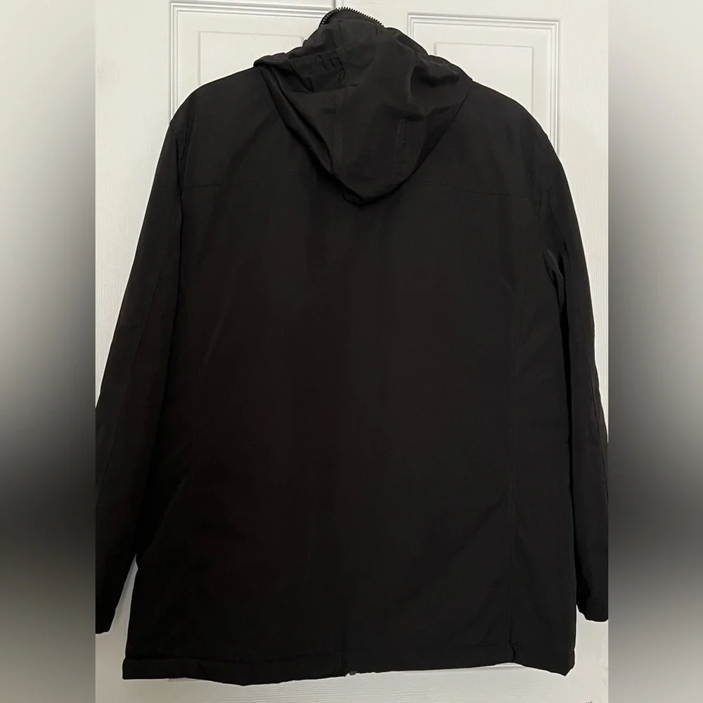 Johnston & Murphy Black XC4 Extreme Comfort Hood Cargo Performance Jacket Large